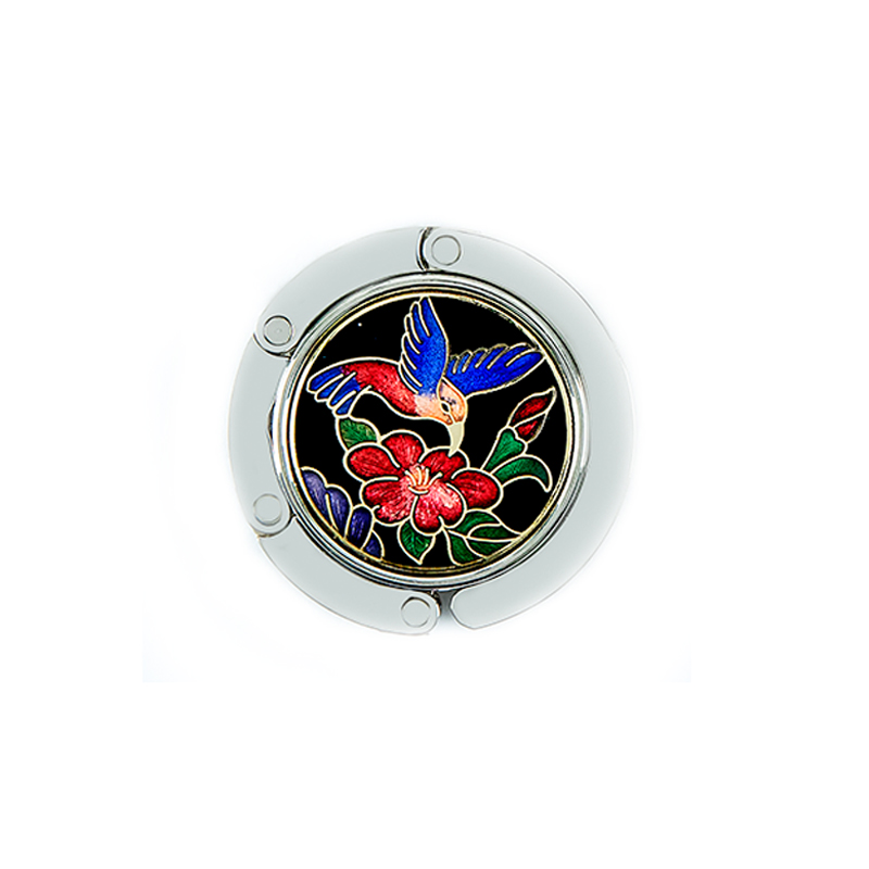Hard enamel logo retractable bag hanger
